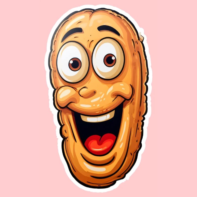 Anime-style peanut