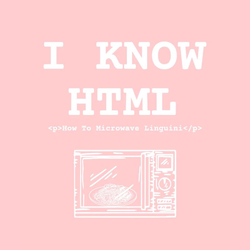 Funny Know HTML Wie man Linguini in der Mikrowelle