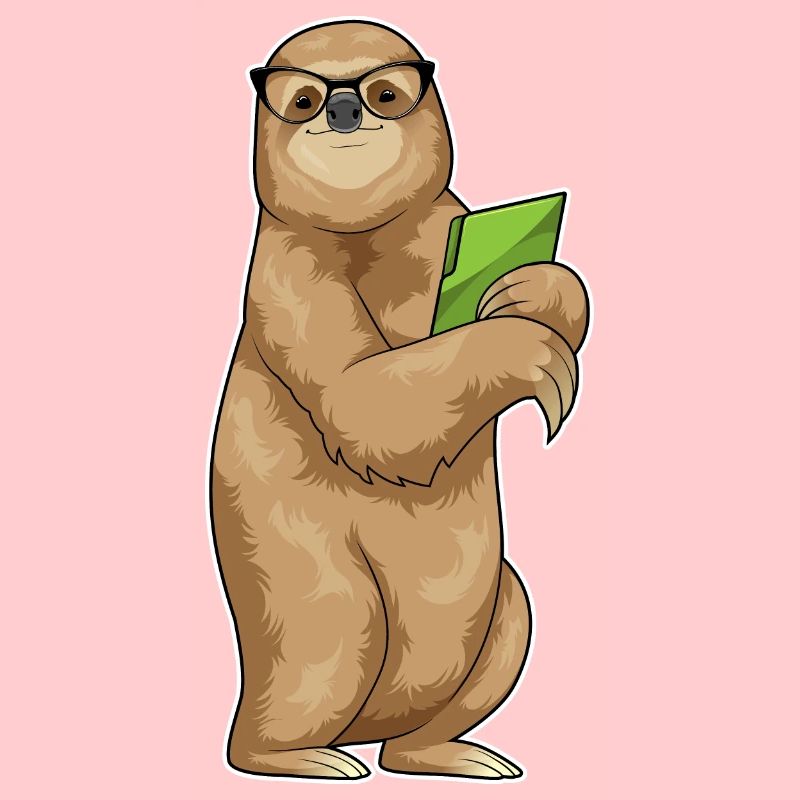 Sloth Secretary Folder Office