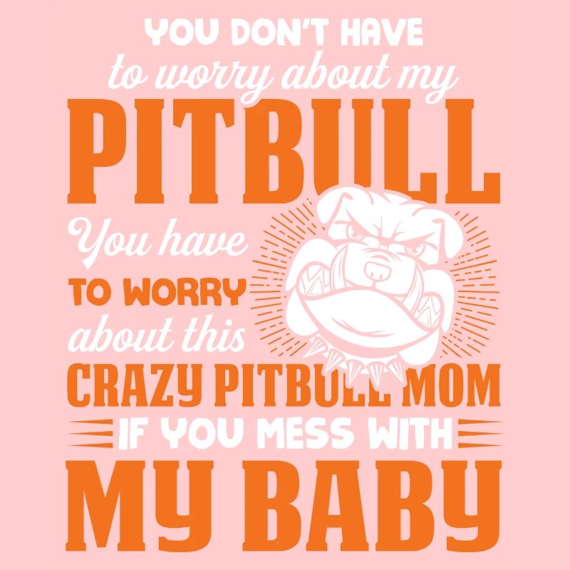 Verrückte Pitbull-Mutter