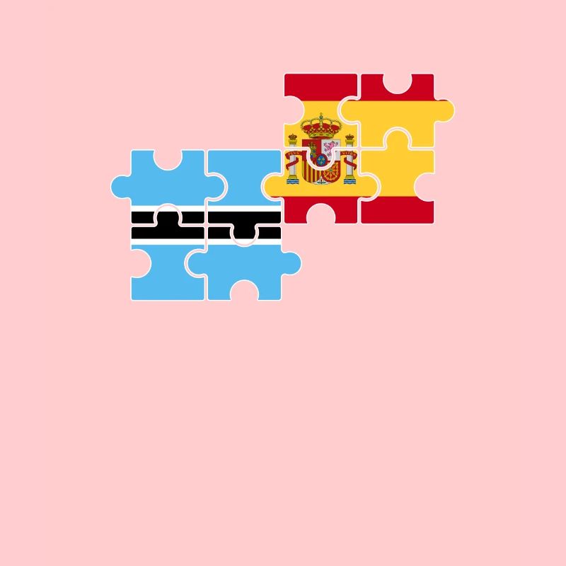 Botswana Spanien Flagge Spanisch Botsuaner
