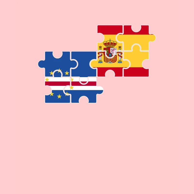 Cap-Vert Espagne Drapeau Espagne Cap-Vert