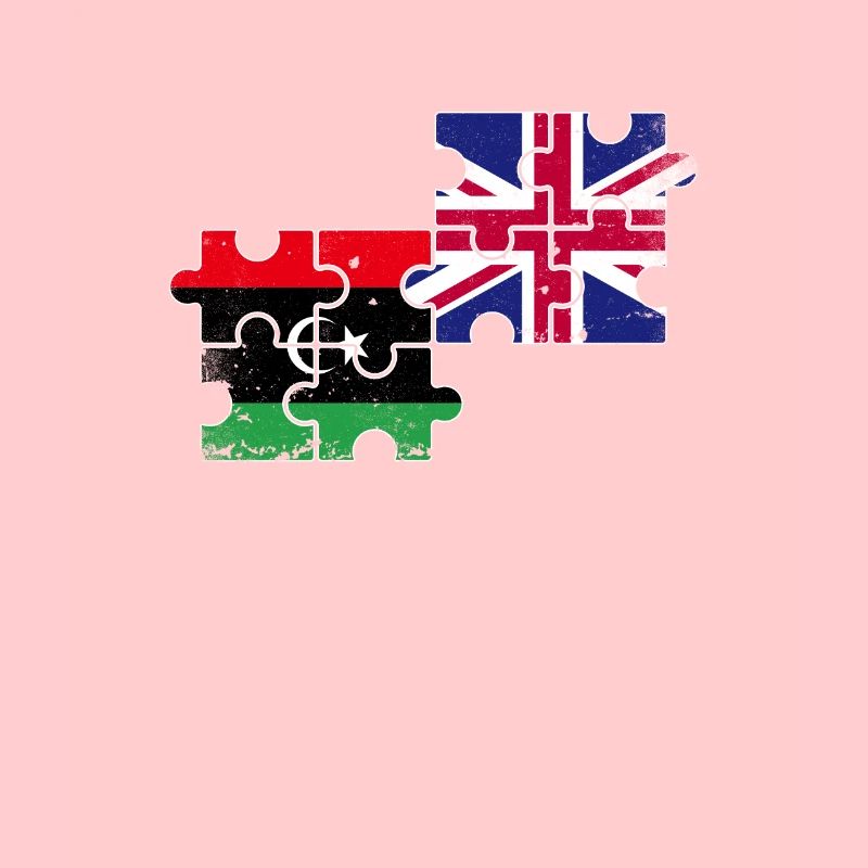 Libye Royaume-Uni Vintage drapeau libyen britannique