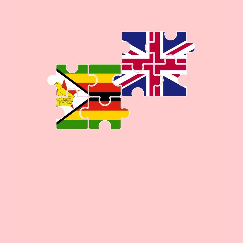 Zimbabwe Royaume-Uni Drapeau britannique Zimbabwéen