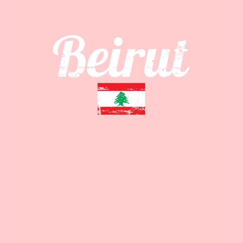 Beyrouth Liban Vintage Drapeau Libanais Libanais