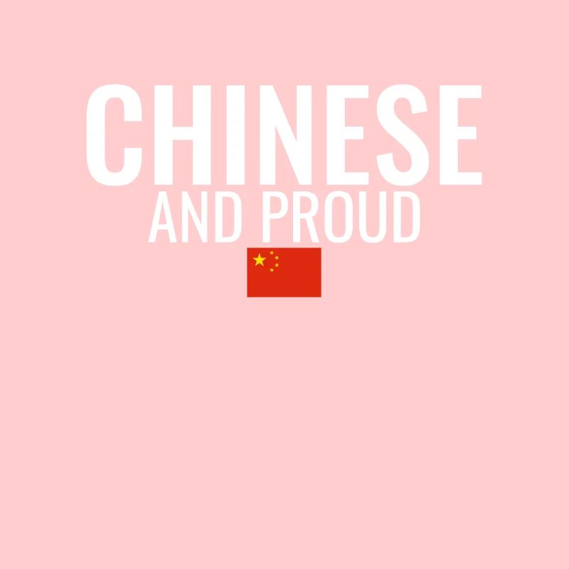 Drapeau chinois et fier de la Chine