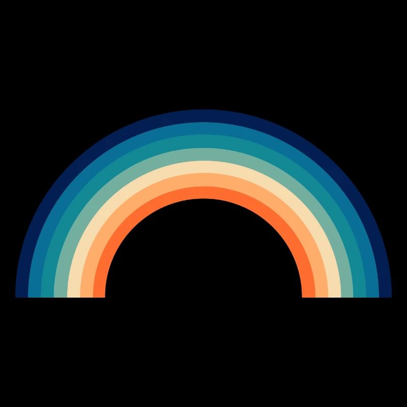 Regenbogen Kinder retro