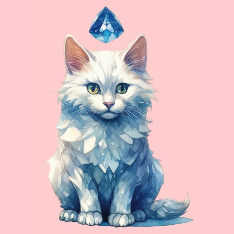 Marche du chat en pierre de naissance