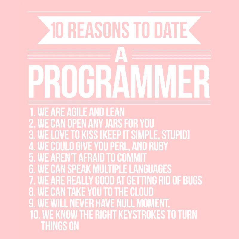 10 raisons de sortir avec un programmeur