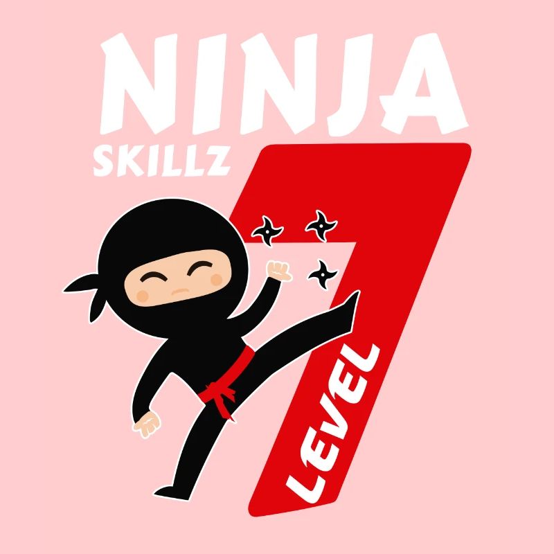 7 Jahre 7. Geburtstag Junge Ninja Samurai Geschenk