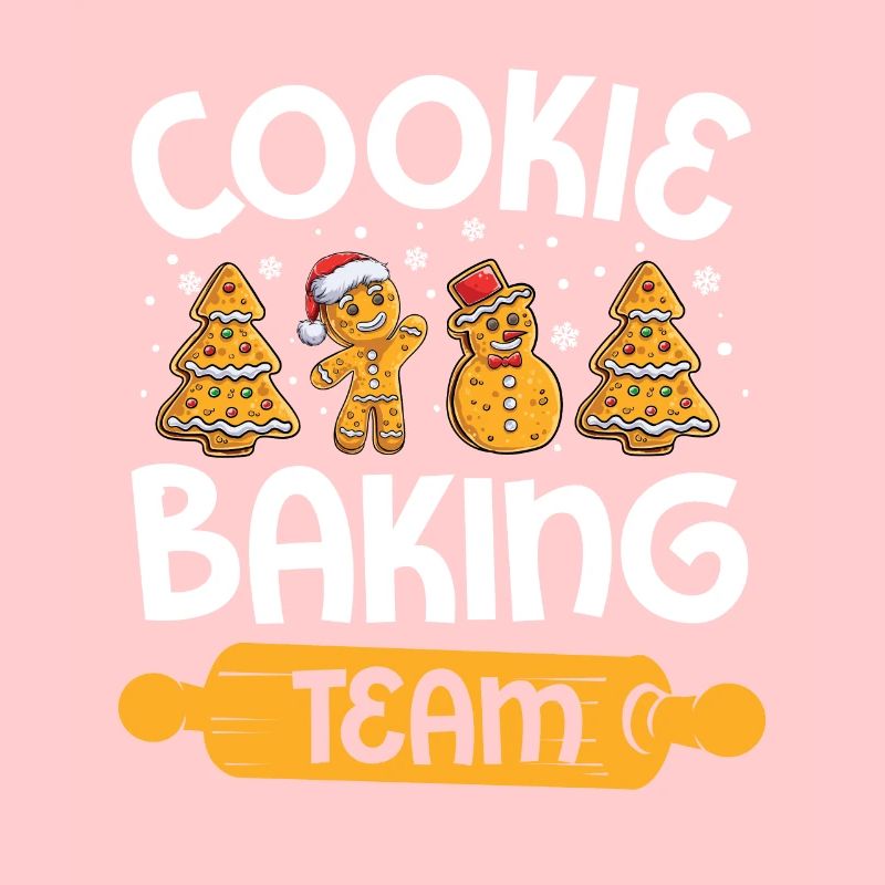 Back Team Bakers Christmas Cookie Baking Gingerbread