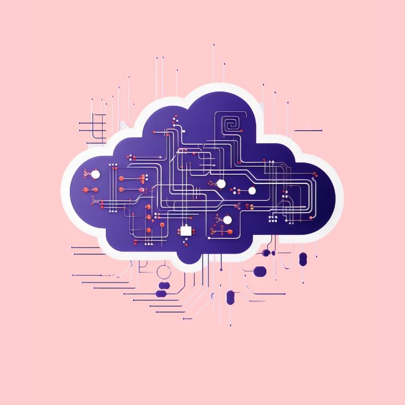 Cloud-Computing-Computerelektronik-Schaltung