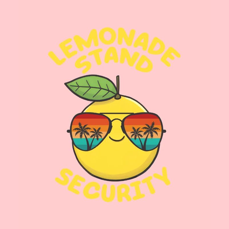 Lemonade Stand Security Cute Lemon Summer