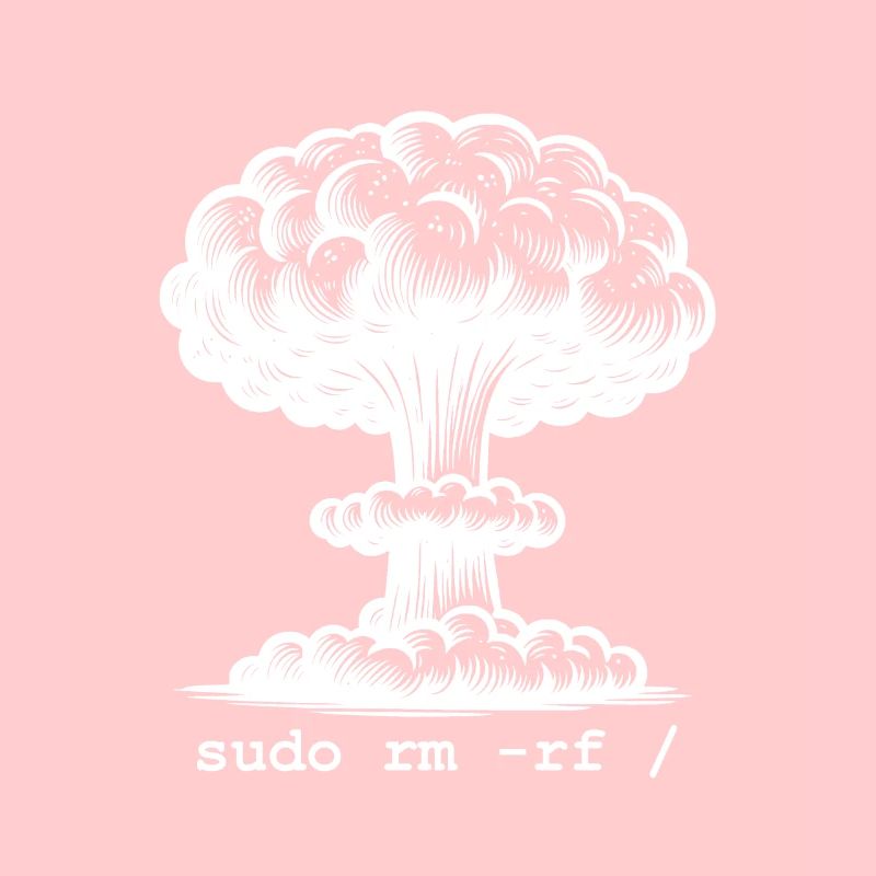 Linux Funny Linux Command Sudo RM RF für Männer