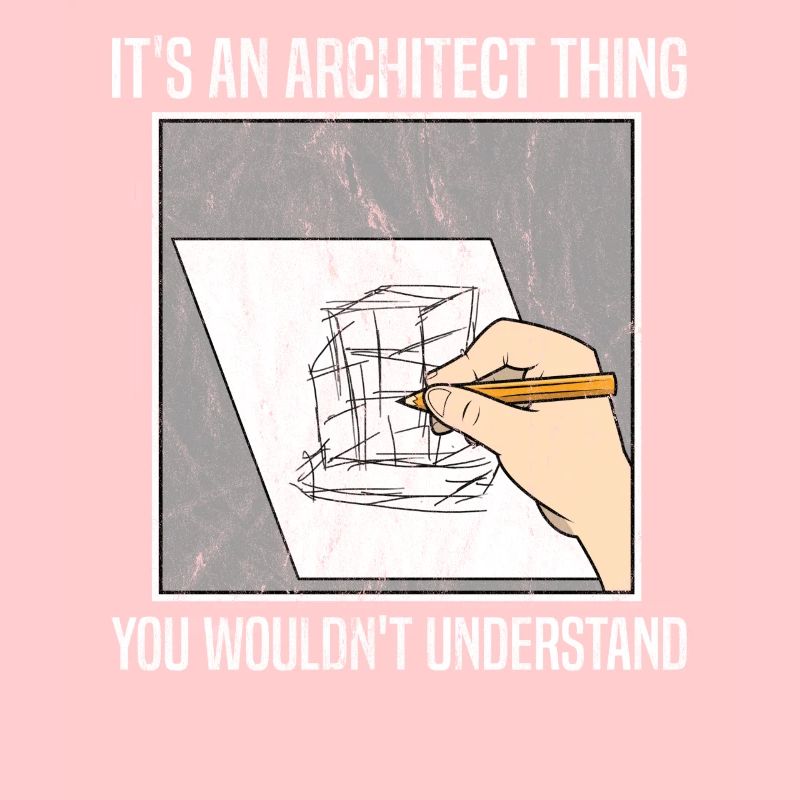 Funny Architect Sketch Drawing For Architects
