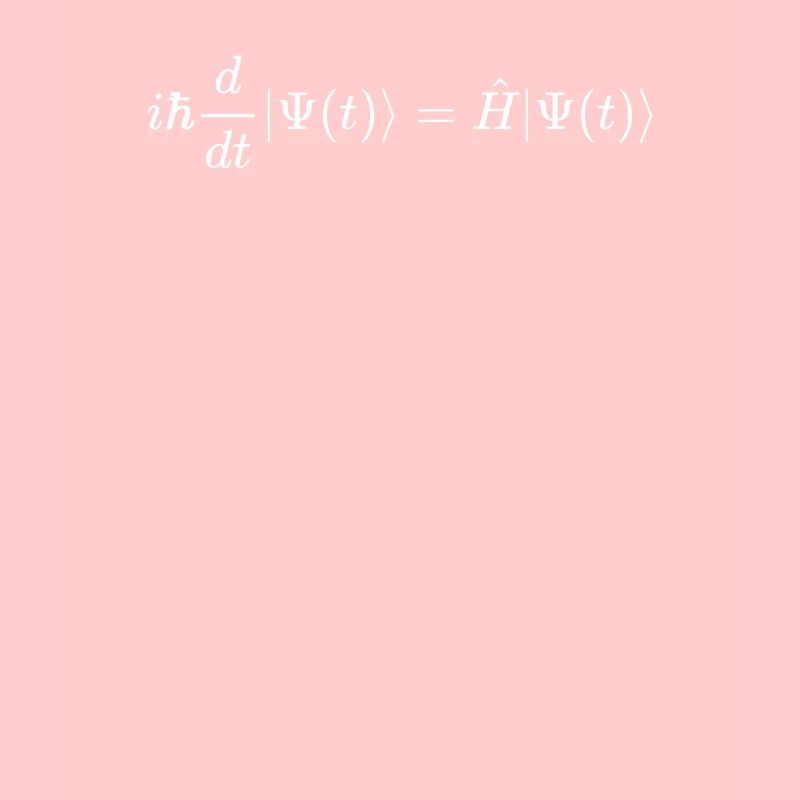Schrodinger math and physics formula equation