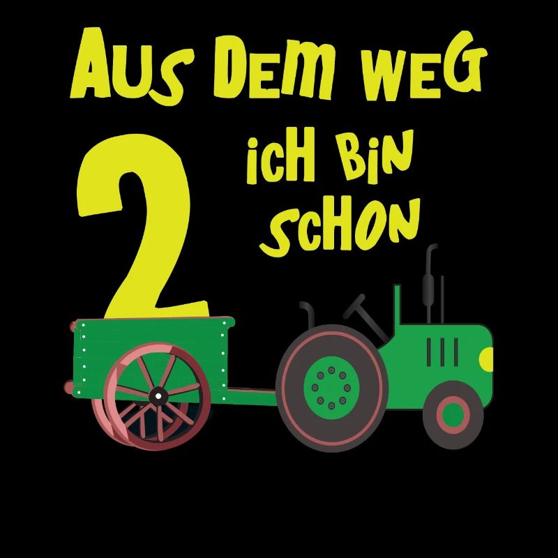 Ich bin schon 2, Traktor 2 Jahre 2. Geburtstag Weg
