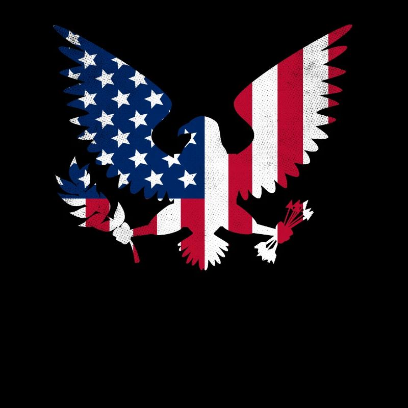American Eagle Fleur-de-lis Flag French American 4