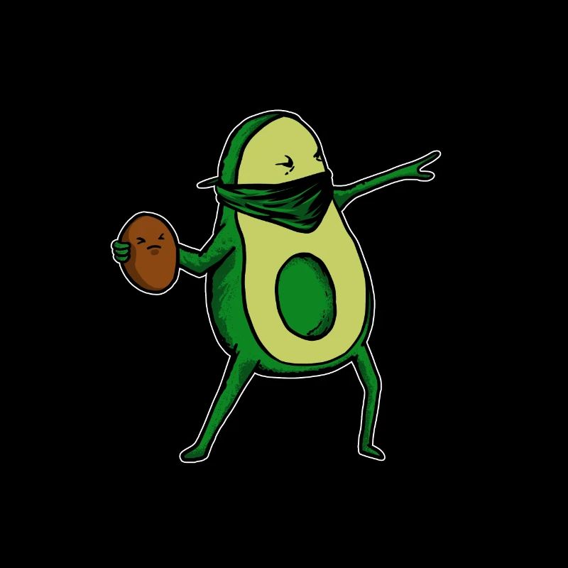 Avocado Bansky Kern Geschenk