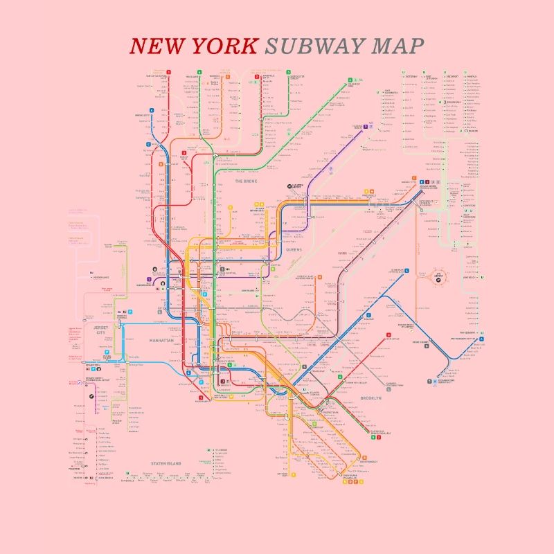 New York Metro Subway subway timetable
