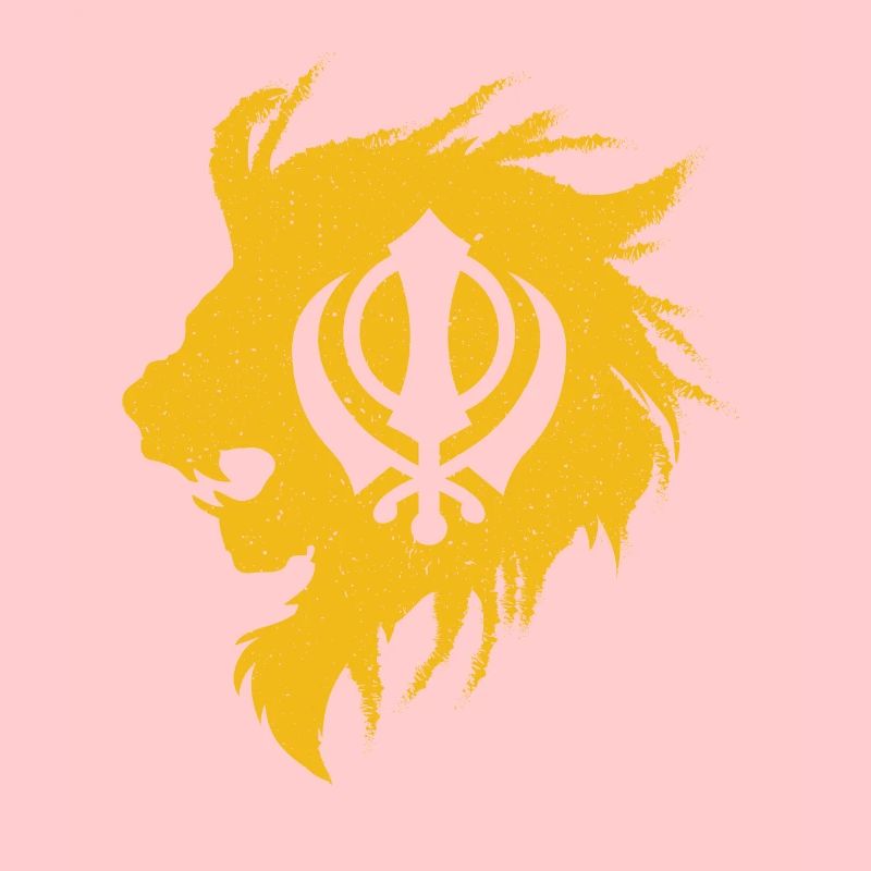 Khanda Löwe Kaur - Punjabi - Sikhismus Sikh Geschenk