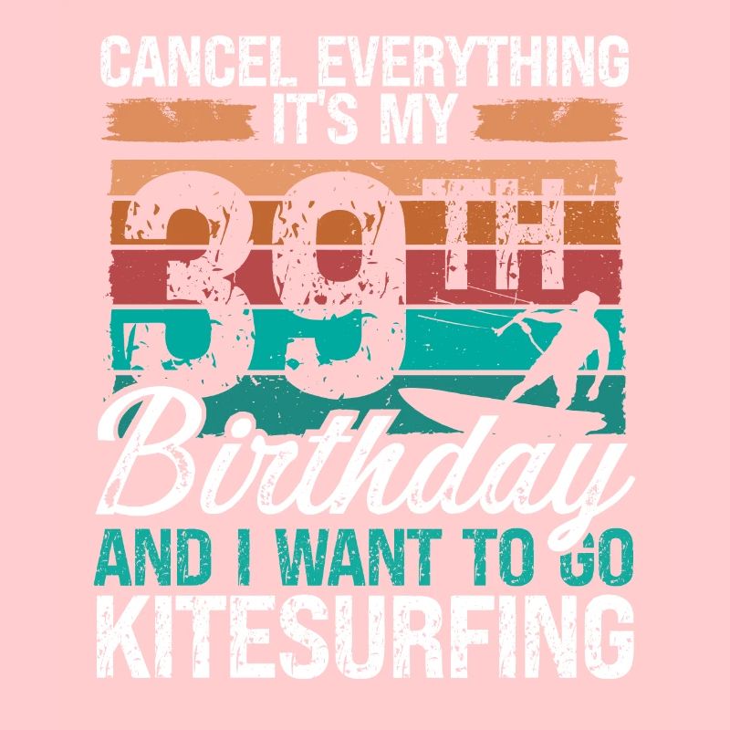 39 Anniversaire Kitesurf kitesurfeur 39 ans