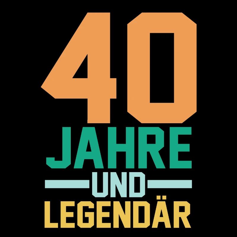 Vierzig 40 Jahre Vierzigster Geburtstag
