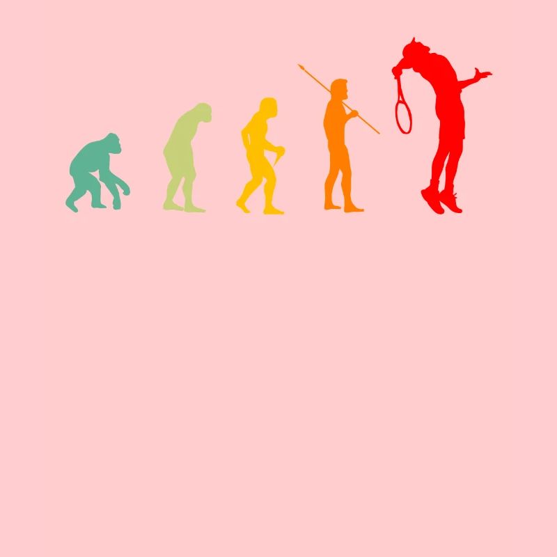 Evolution Tennisman Geschenkidee Mann