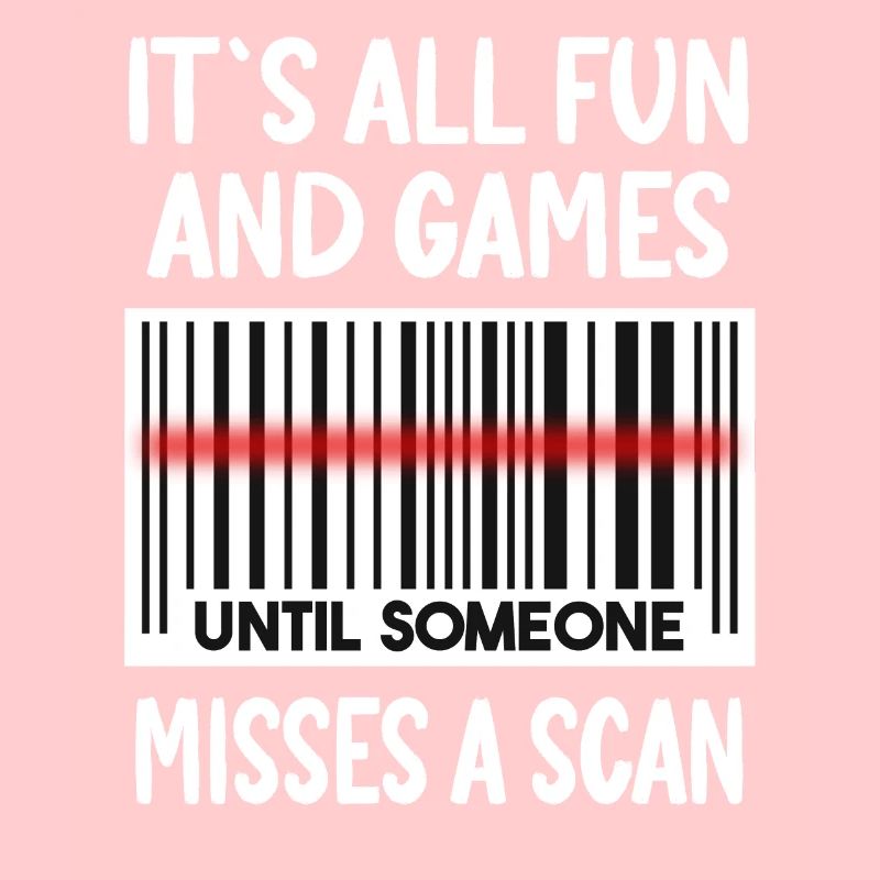 Drôle de citation de code-barres de travailleur des postes