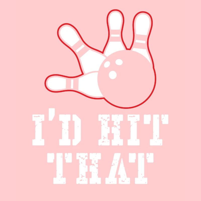 J’avais frappé ce design de bowling