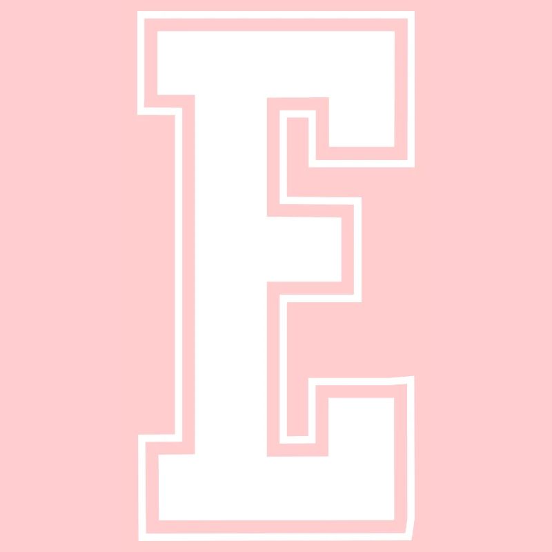 Lettre E Initiale Sport Cheerleading Monogramme