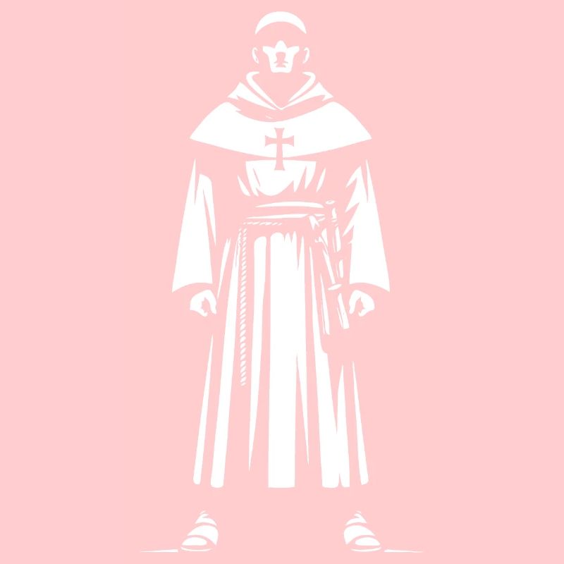 Design de moine cool – Moines chrétiens dans le monastère