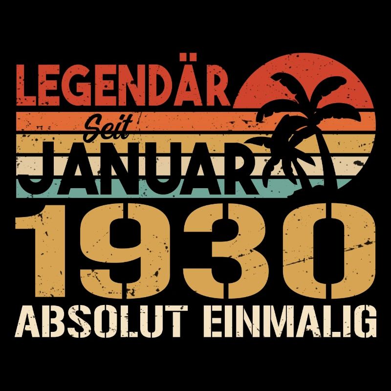 Geburtstagsgeschenk geboren im Januar 1930