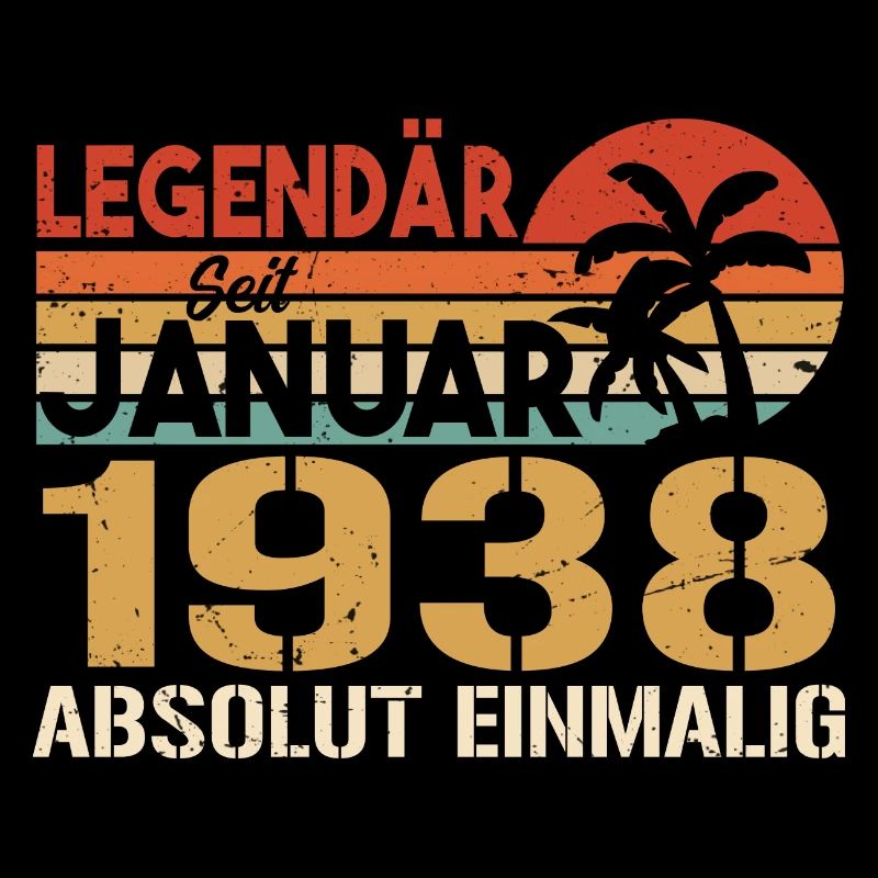 Geburtstagsgeschenk geboren im Januar 1938