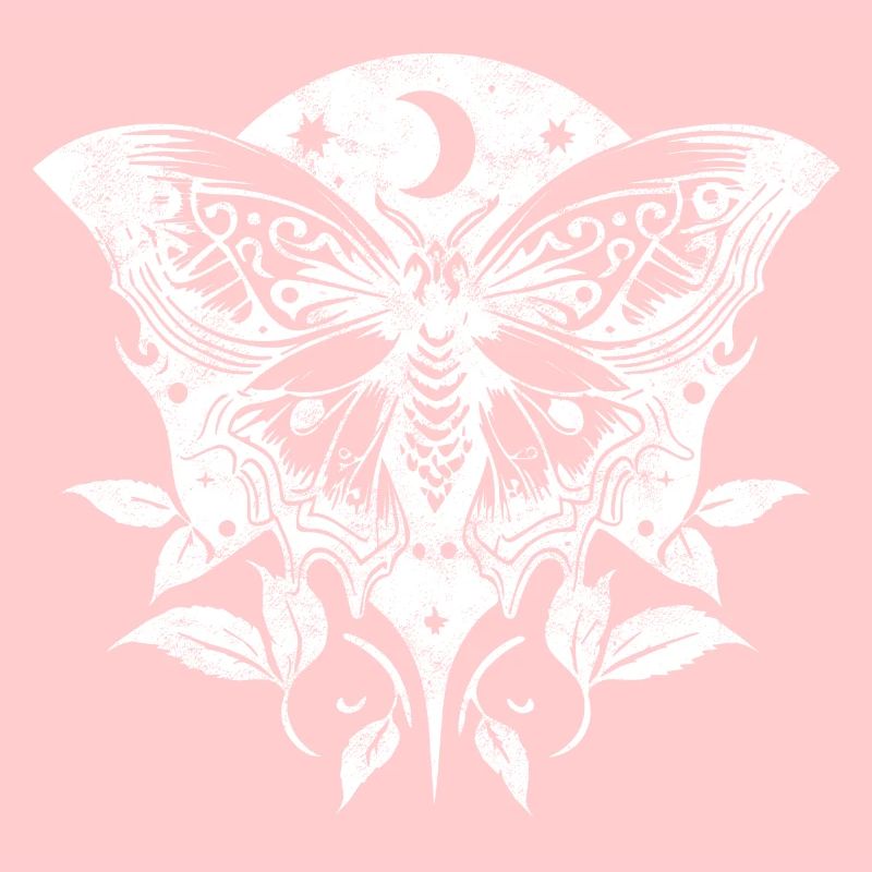 Moth, Moth, Moon, Vines, Gothic, Wicca