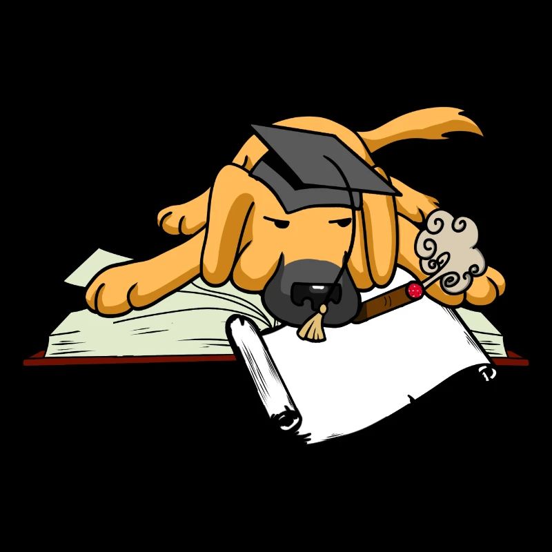 Dog Student Study University University Scholar Abi