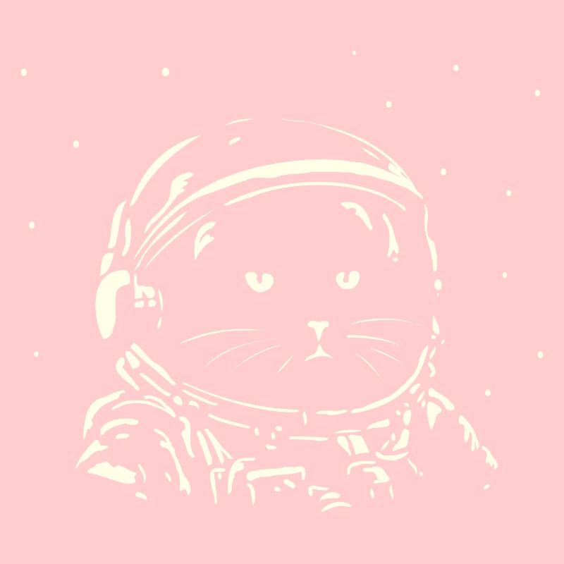 Chat en tant qu’astronaute en combinaison spatiale