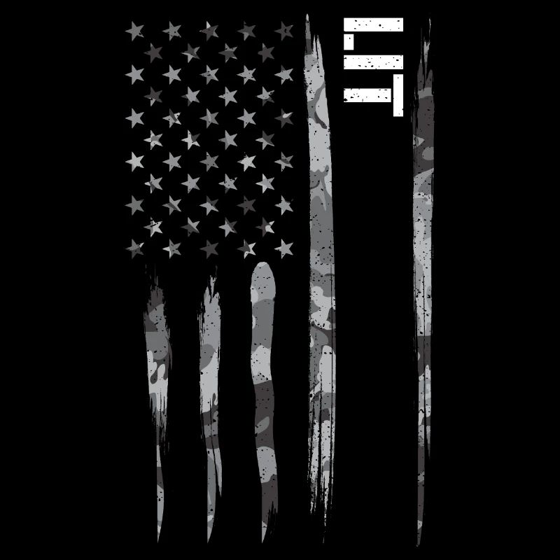 Lit - Drapeau américain