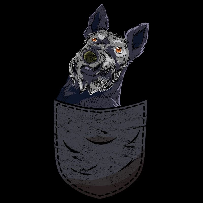 Hund Scottie Geschenk Brusttasche Scottish Terrier