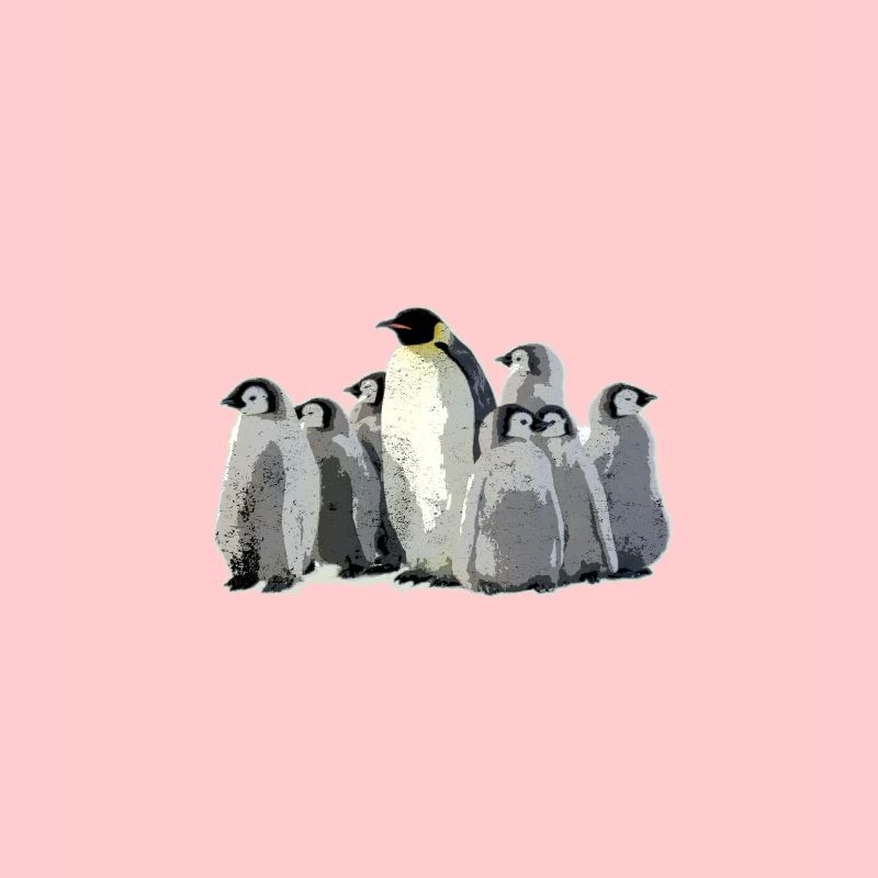 Pinguin-Vogel-Seeozean-Leben-Wassertier-Geschenk