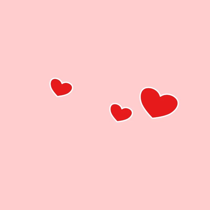 Three red hearts