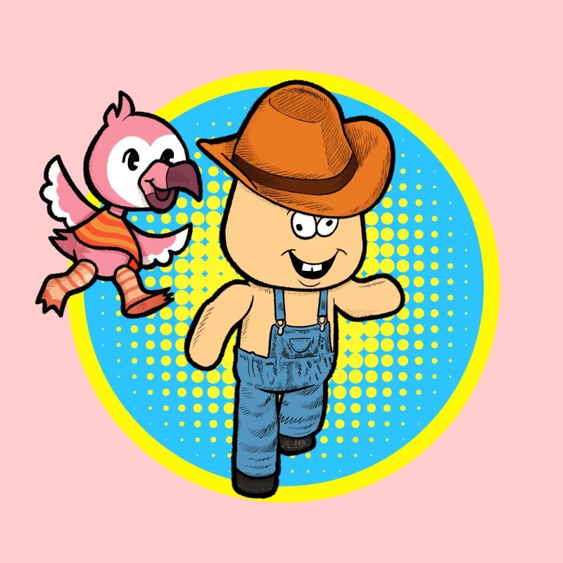 Flamingo Chases Hick