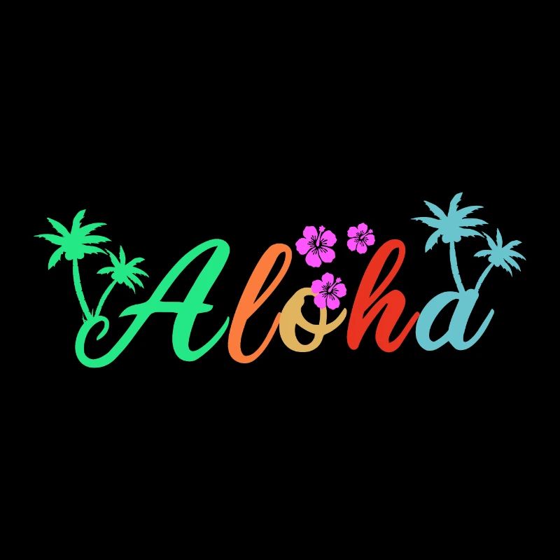 Idée de cadeau de vacances de plage d'été Hawaii Aloha