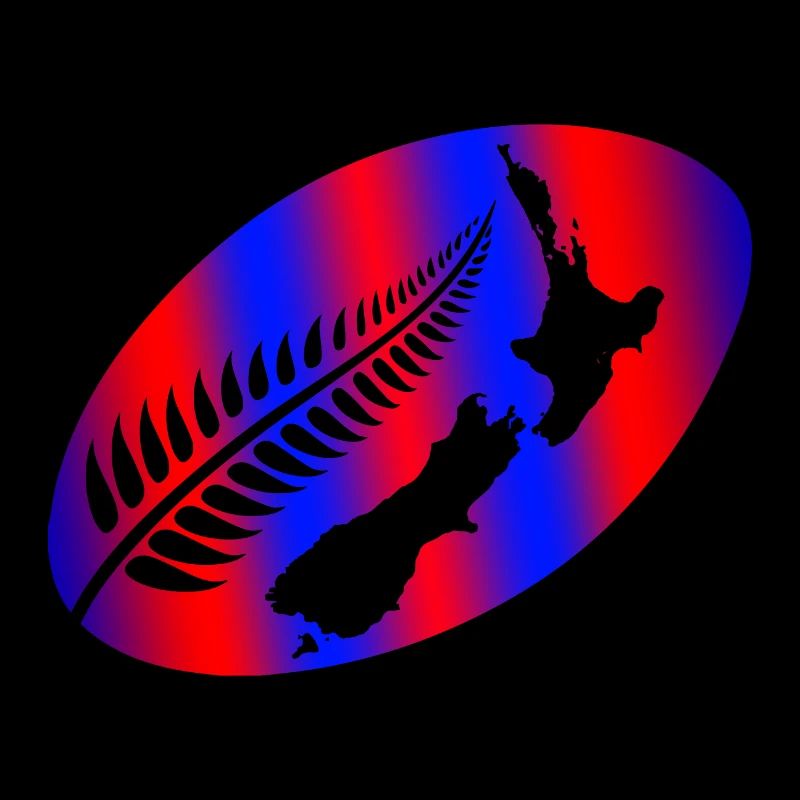 Rugby Aotearoa Neuseeland Silberfarn-Geschenkidee