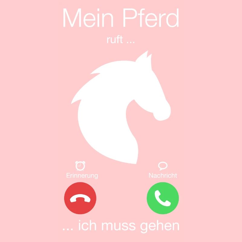 Geschenk Anruf Pferd ruft