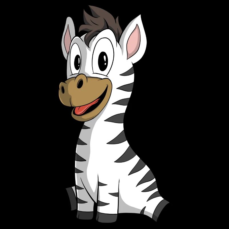 Mignon Dessin animé Zebra