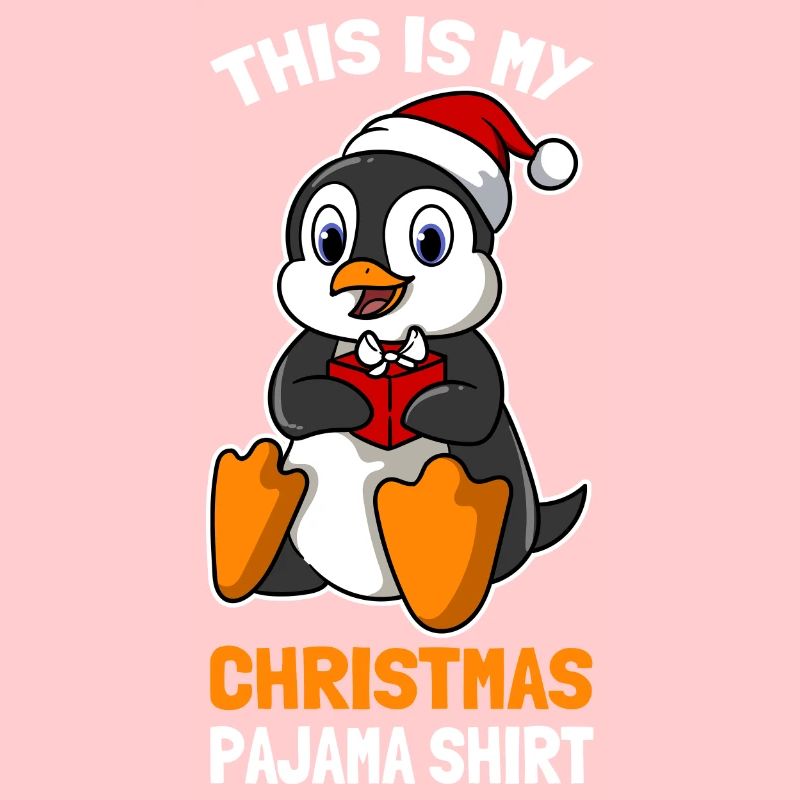 C’est ma chemise de pyjama de Noël Mignon Pingouin