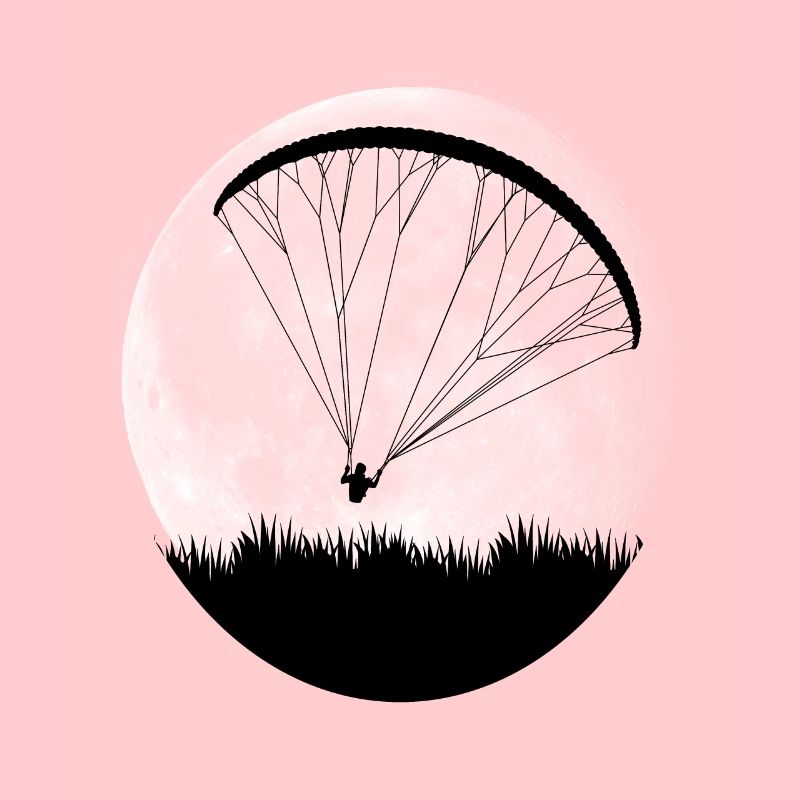 Paragliding paragliding moon gift pilot