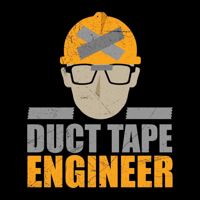Duct Tape Engineer Funny gift idea