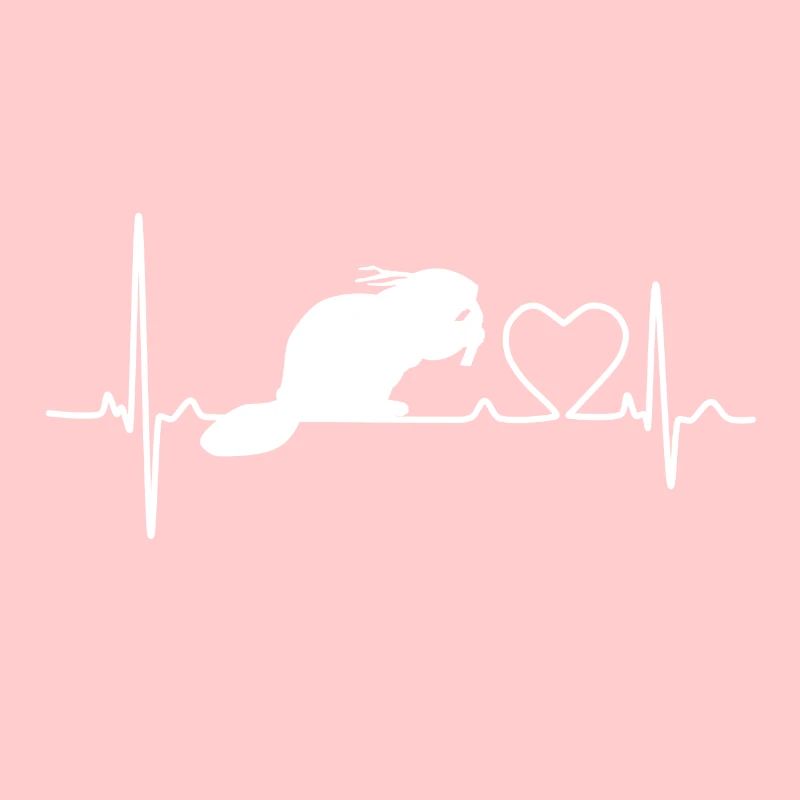 Conception de castor de battement de coeur